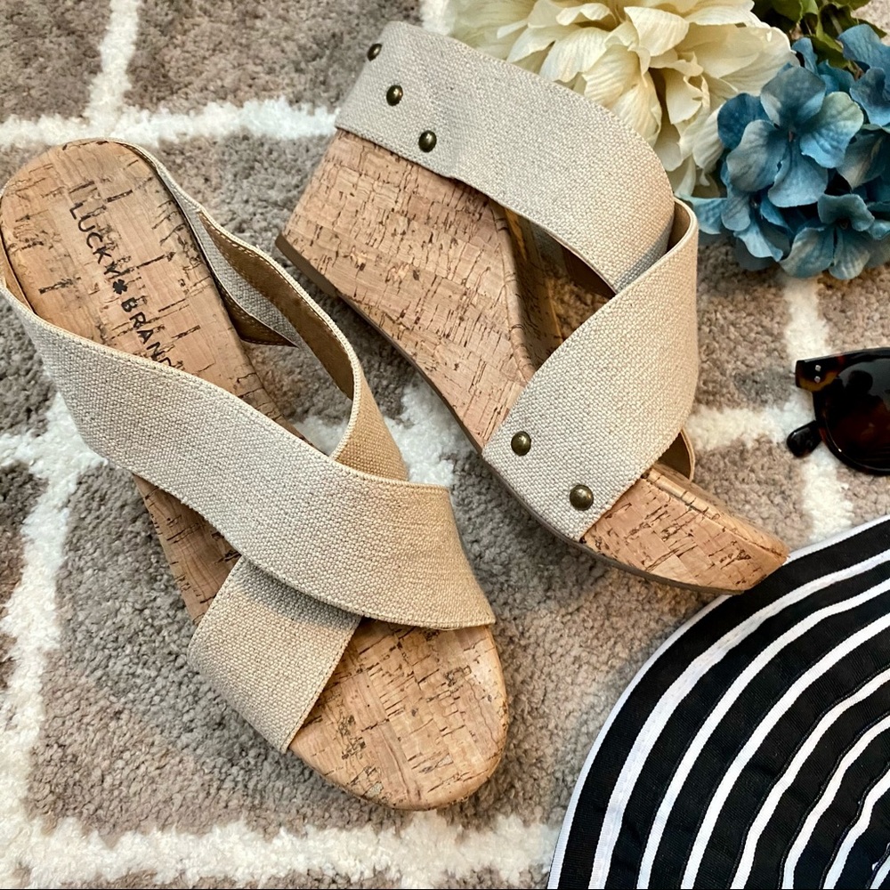 Lucky Brand Cork Wedges size 10m